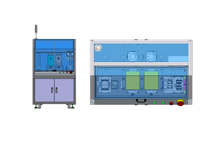 Two statio hot stamp and hole punching machine